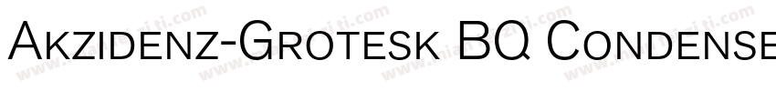 Akzidenz-Grotesk BQ Condensed A Med字体转换